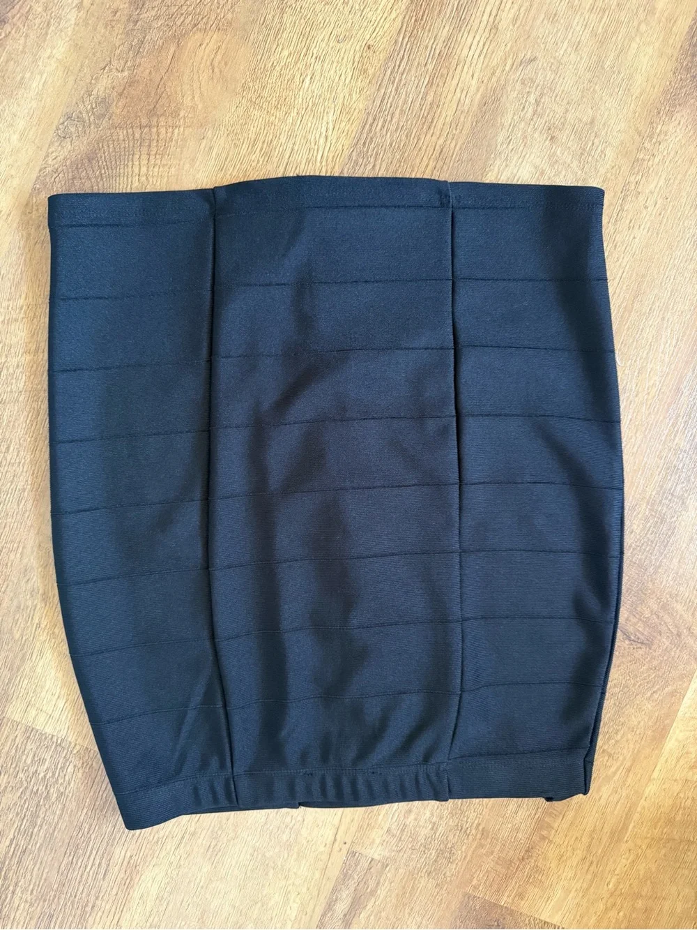 Haute Monde Black Lace-Up Bandage Pencil Skirt
